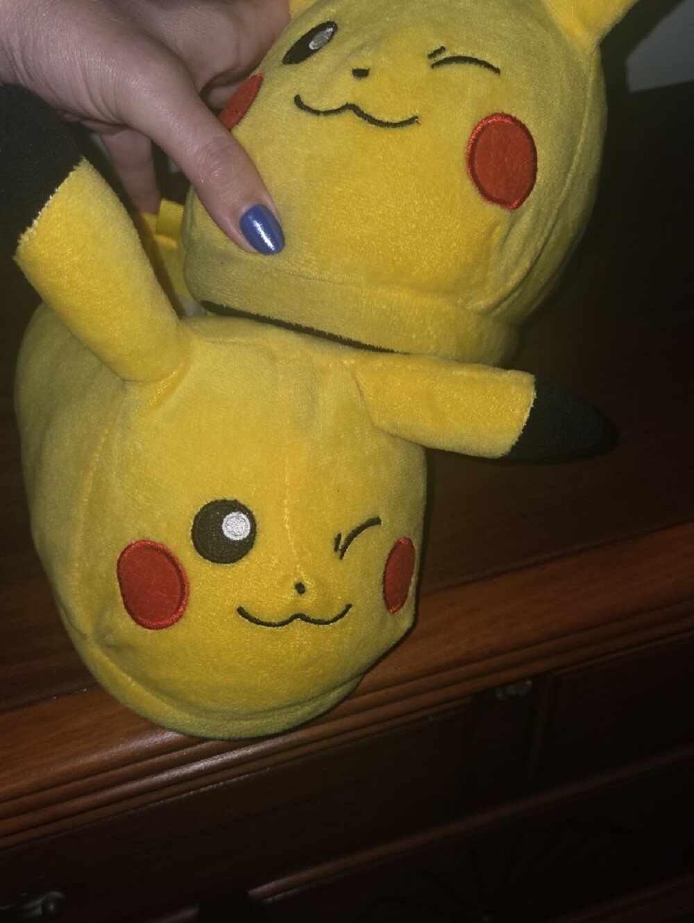 PIKACHU SET Yellow Character Kids Onesie with Hood and Plush Slippers! - Picture 5 of 6
